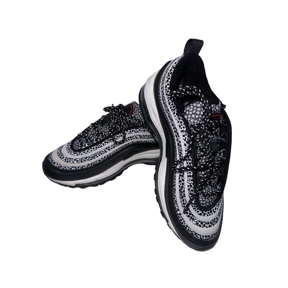 Nike Women's NIKE AIR MAX 97 SE SAFARI - Phantom/Black-Chile Red - DH0559-001 - Picture 4 of 5